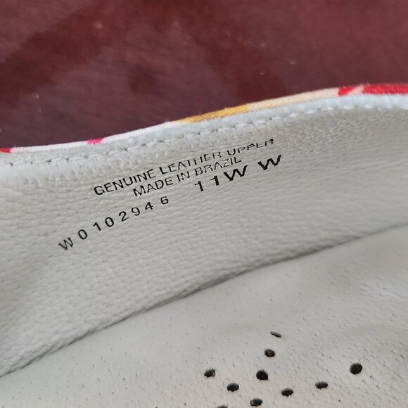 NEW Elites by Walking Cradles Wedge Shoes 11WW Rose Petals and Lizard Print - Picture 6 of 8